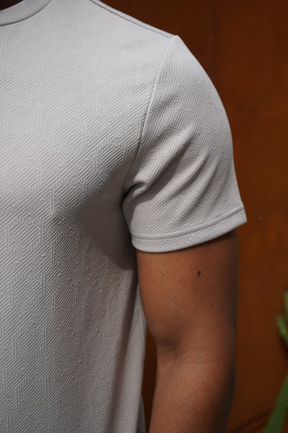 Capo Aztec Revere T-Shirt - Stone