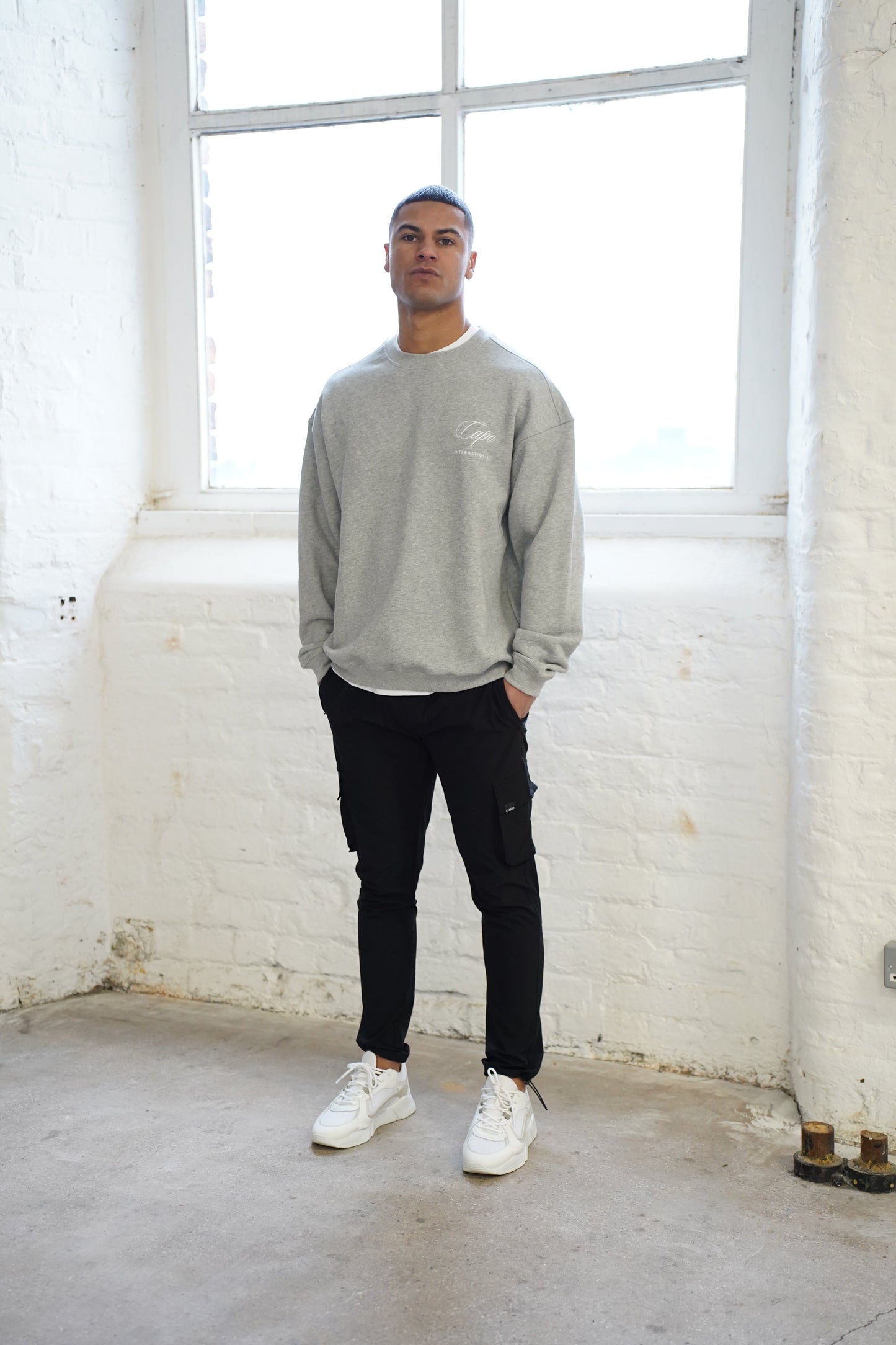 Capo International Sweater - Grey Marl