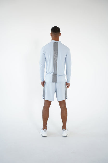 Capo Active Performance 1/4 Zip Top - Light Blue
