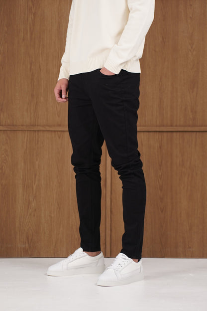 Capo Slim Fit Denim Jeans - Black