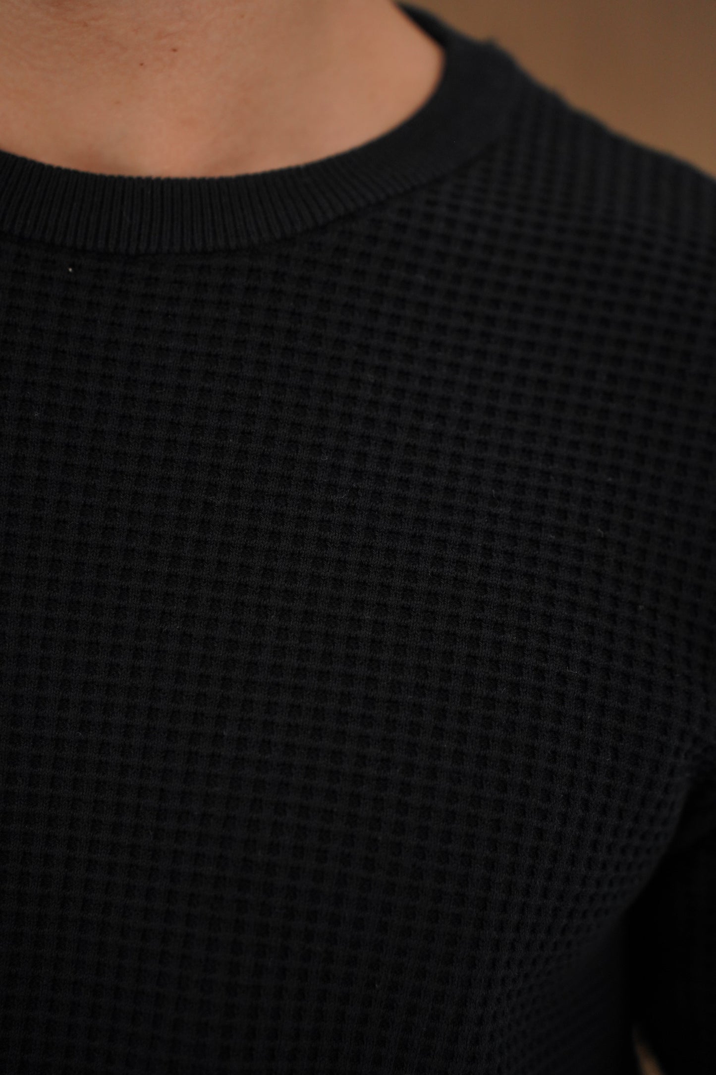 Capo CABLE Knit Jumper - Black