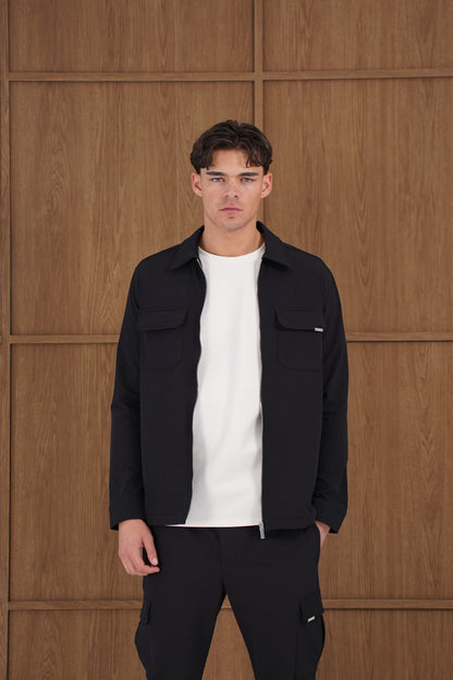Capo Utility Overshirt - Black