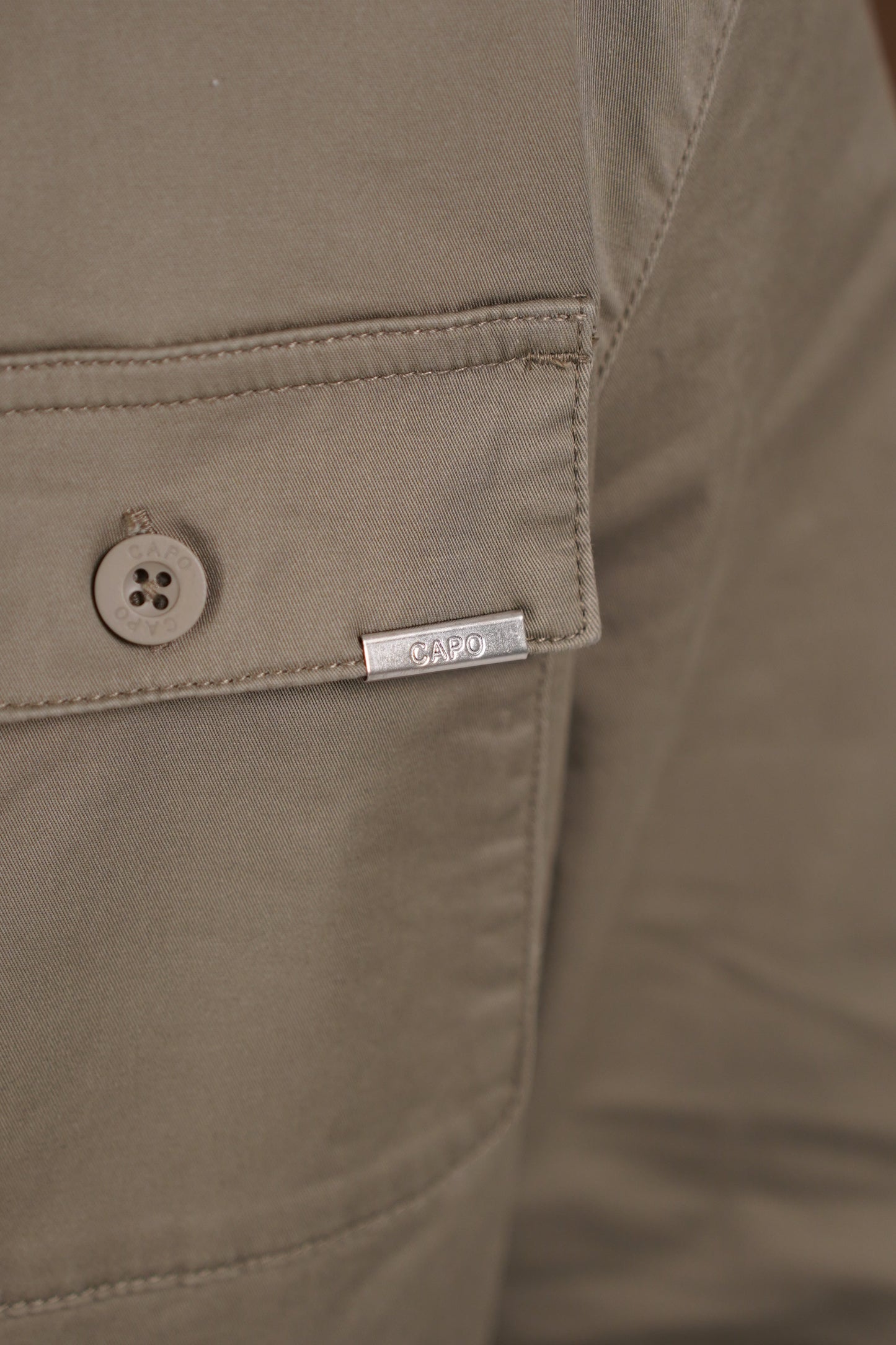 Capo Cotton Cargo Overshirt - Olive