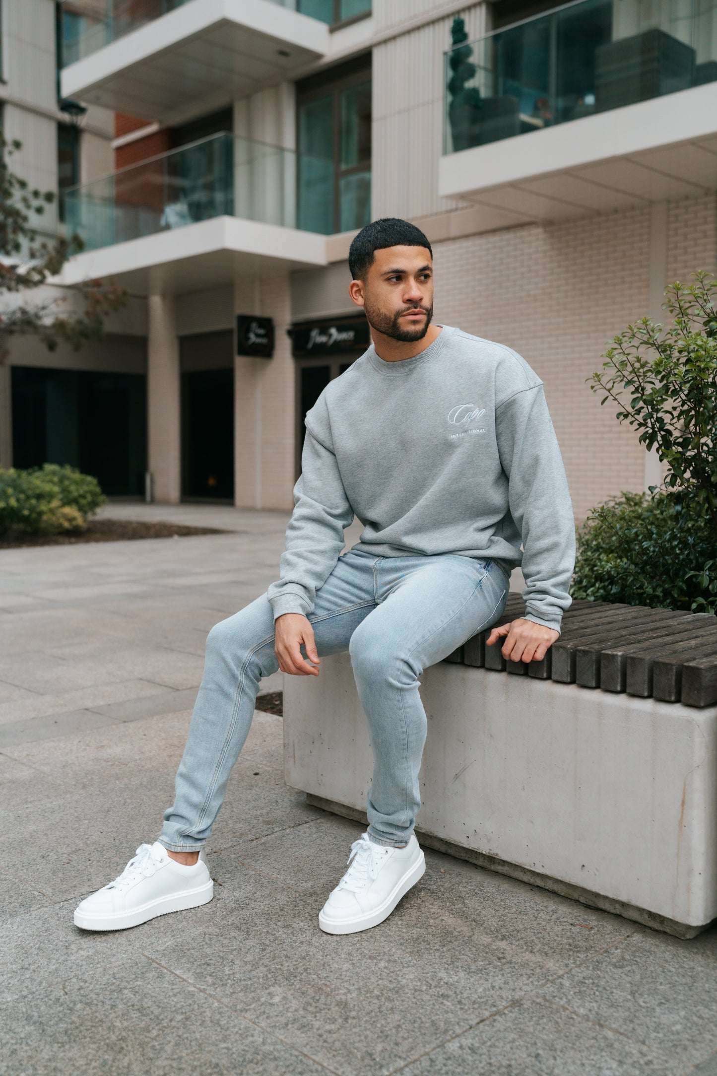 Capo International Sweater - Grey Marl