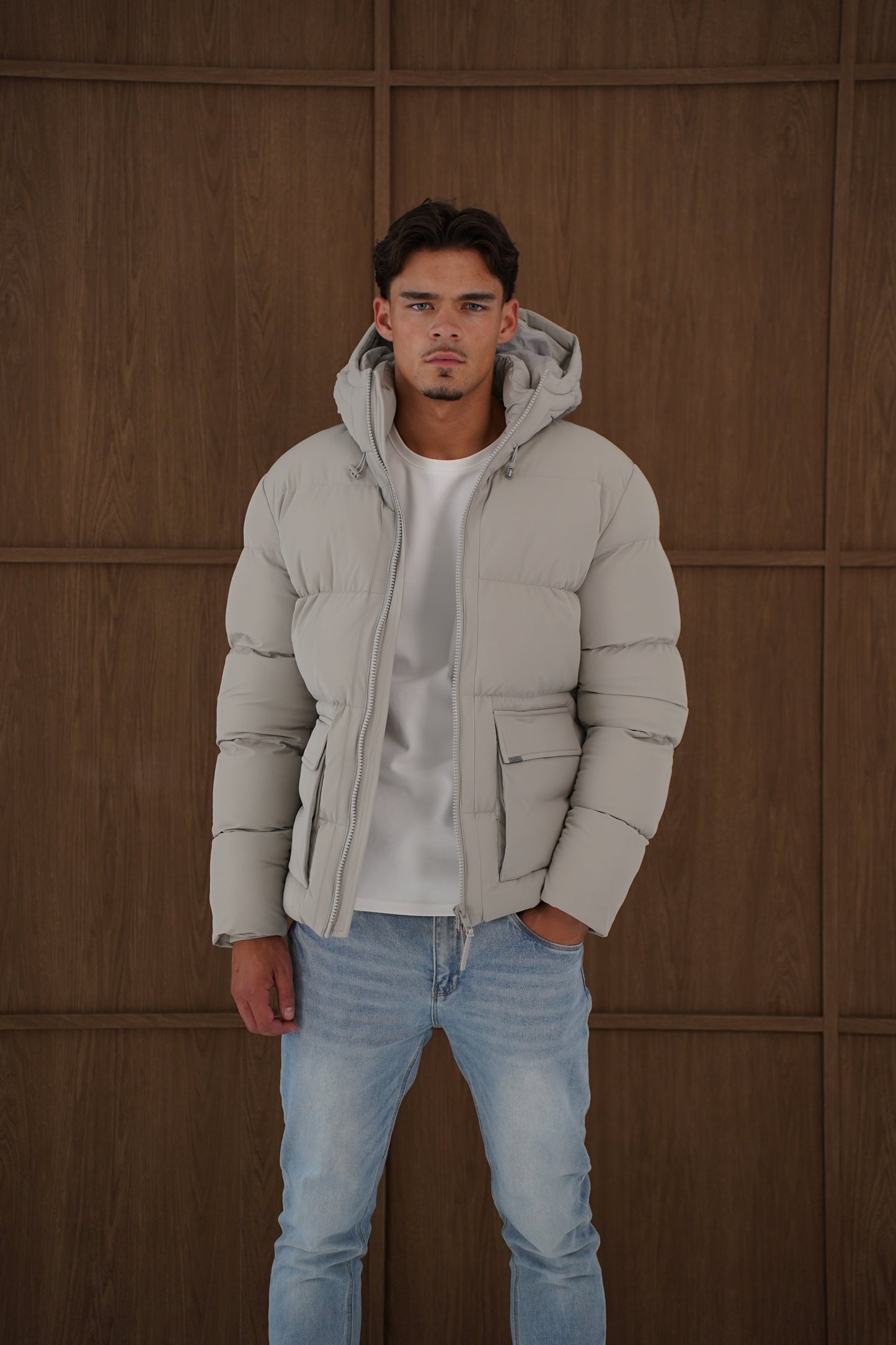 Capo Puffer Coat - Stone