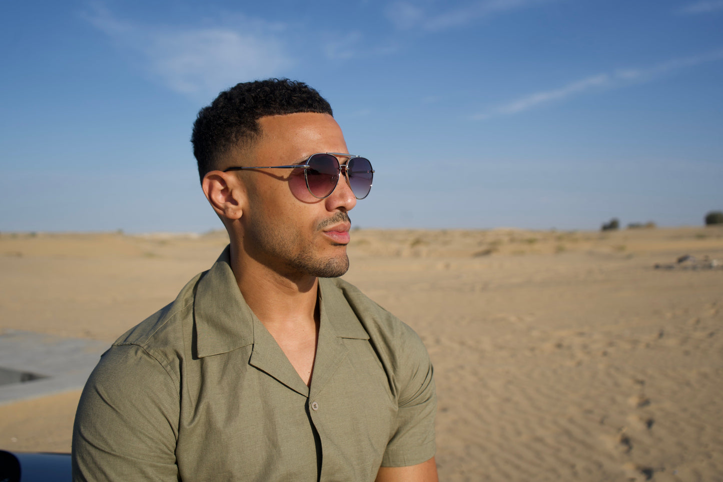 Capo Aviator Sunglasses - Smoke