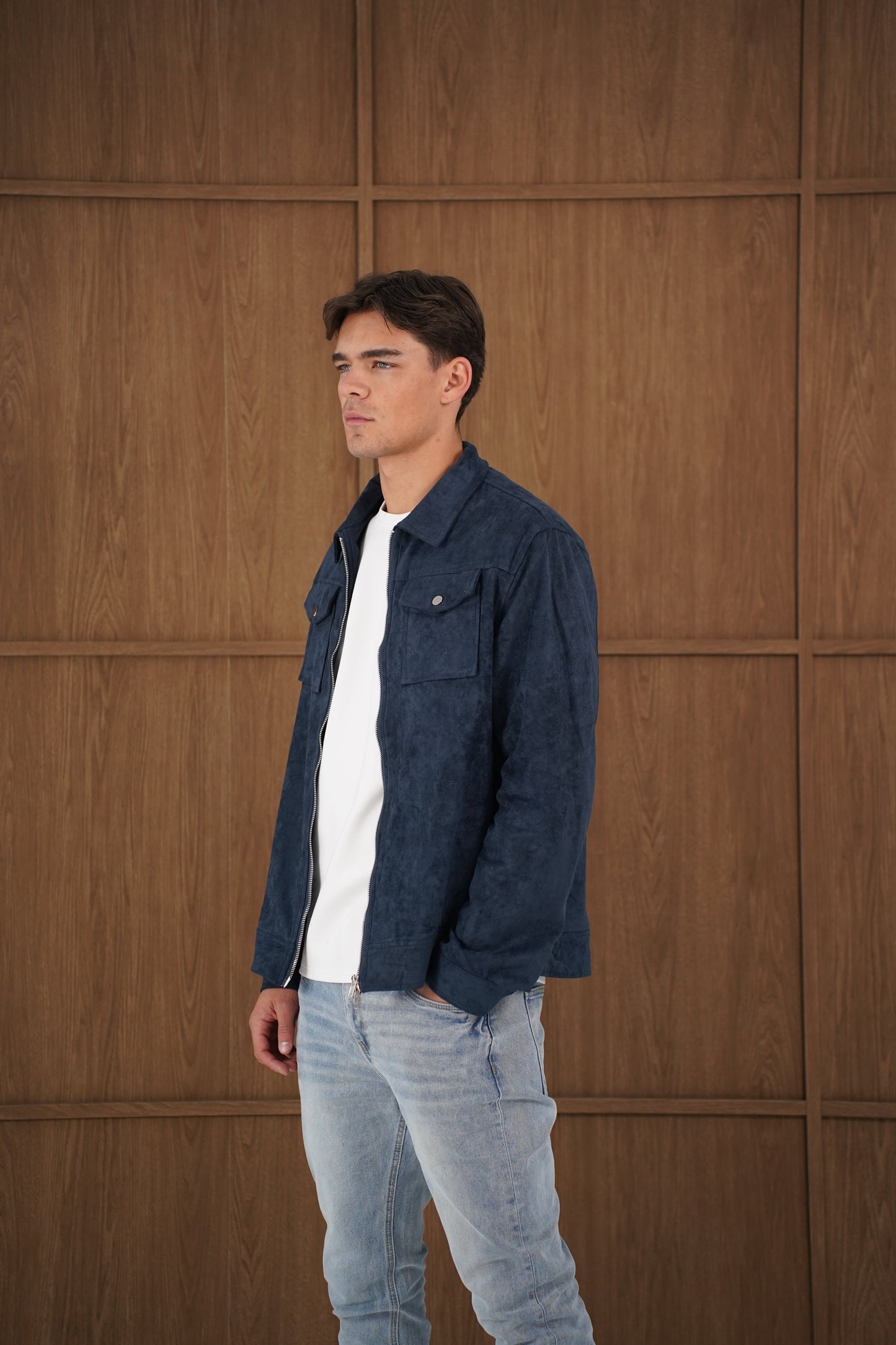 Capo SUEDE Jacket - Navy