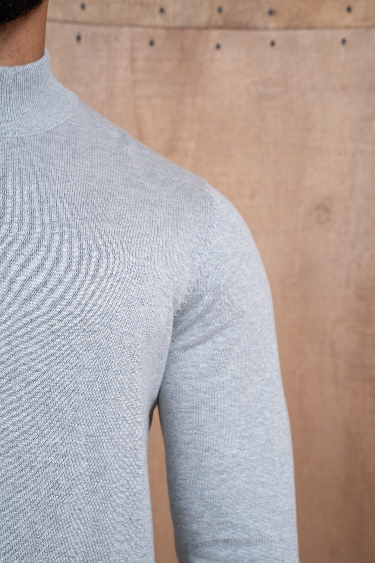 Capo Egyptian Cotton 1/4 Zip Top - Grey