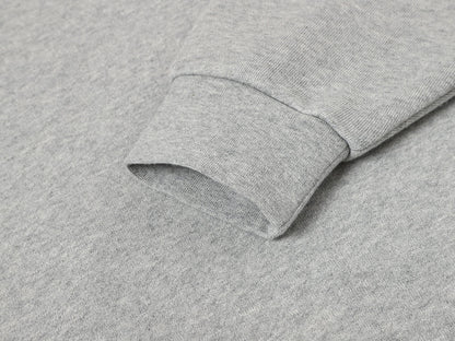 520 GSM BOXY CROPPED FIT 'FLOWER GRAY' CREWNECK