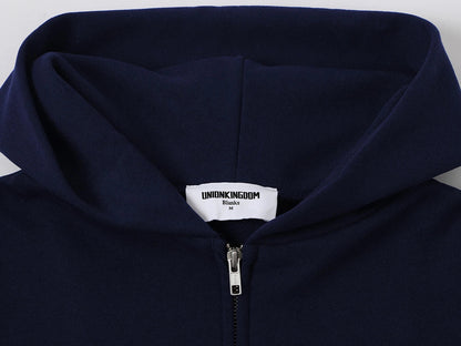 480 GSM TERRY BOX 'NAVY BLUE' ZIP-UP HOODIE