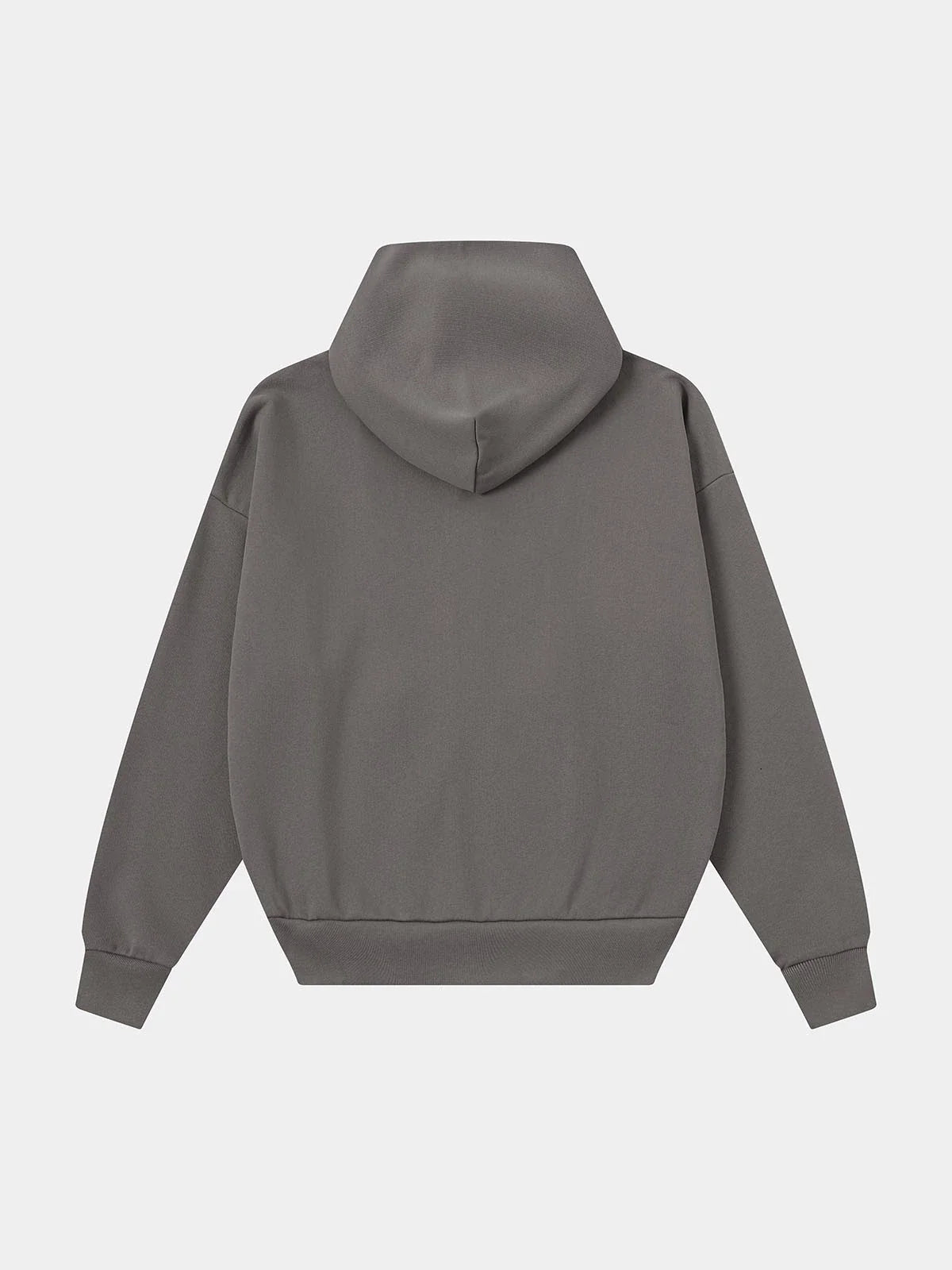 480 GSM BOX 'GRAY' ZIP-UP HOODIE