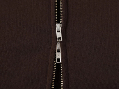 480 GSM TERRY BOX 'COFFEE' ZIP-UP HOODIE