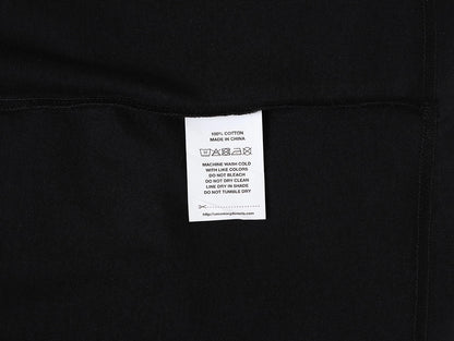 240 GSM BOXY CROPPED FIT 'BLACK' T-SHIRT