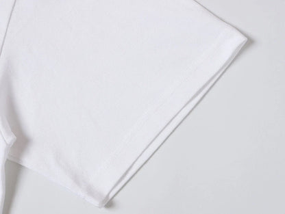 240 GSM BOXY CROPPED FIT 'WHITE' T-SHIRT