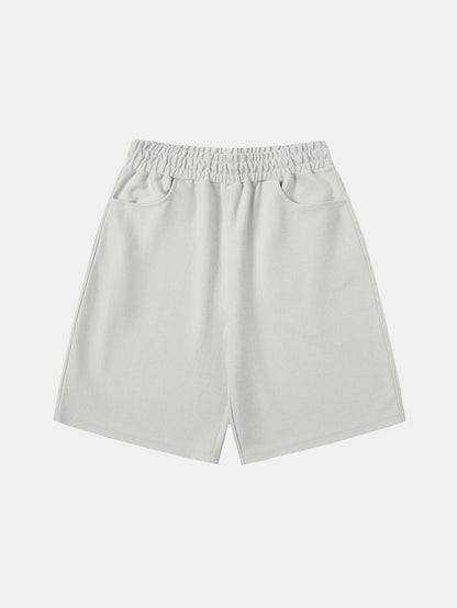 420 GSM MID-LENGTH LOOSE FIT 'OFF WHITE' SHORTS