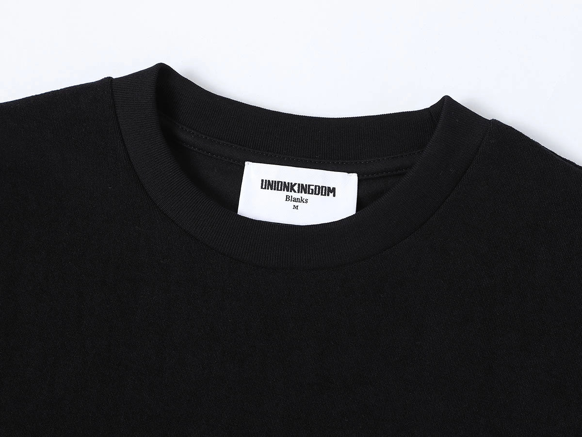 350 GSM NORMAL FIT 'BLACK' T-SHIRT