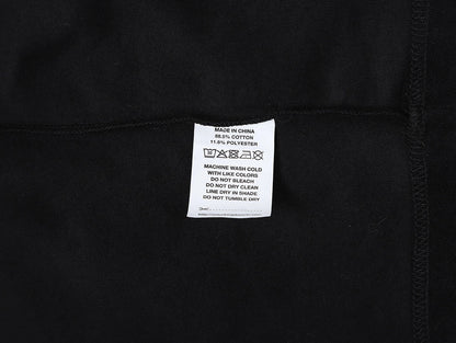 350 GSM NORMAL FIT 'BLACK' T-SHIRT