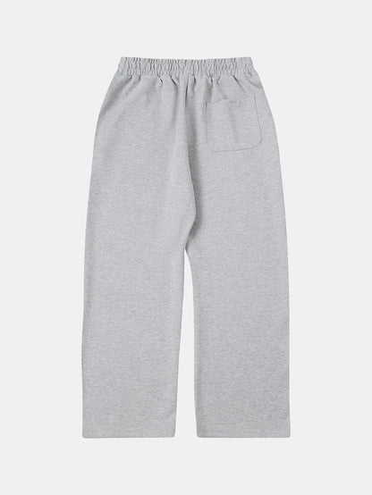 430 GSM LOOSE FIT ' FLOWER GRAY' PANTS