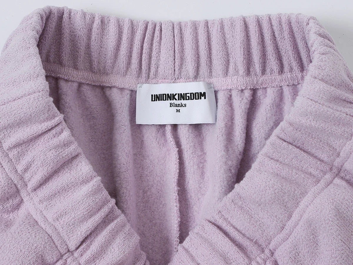 400 GSM COARSE NEEDLE 'LIGHT PURPLE' SHORTS