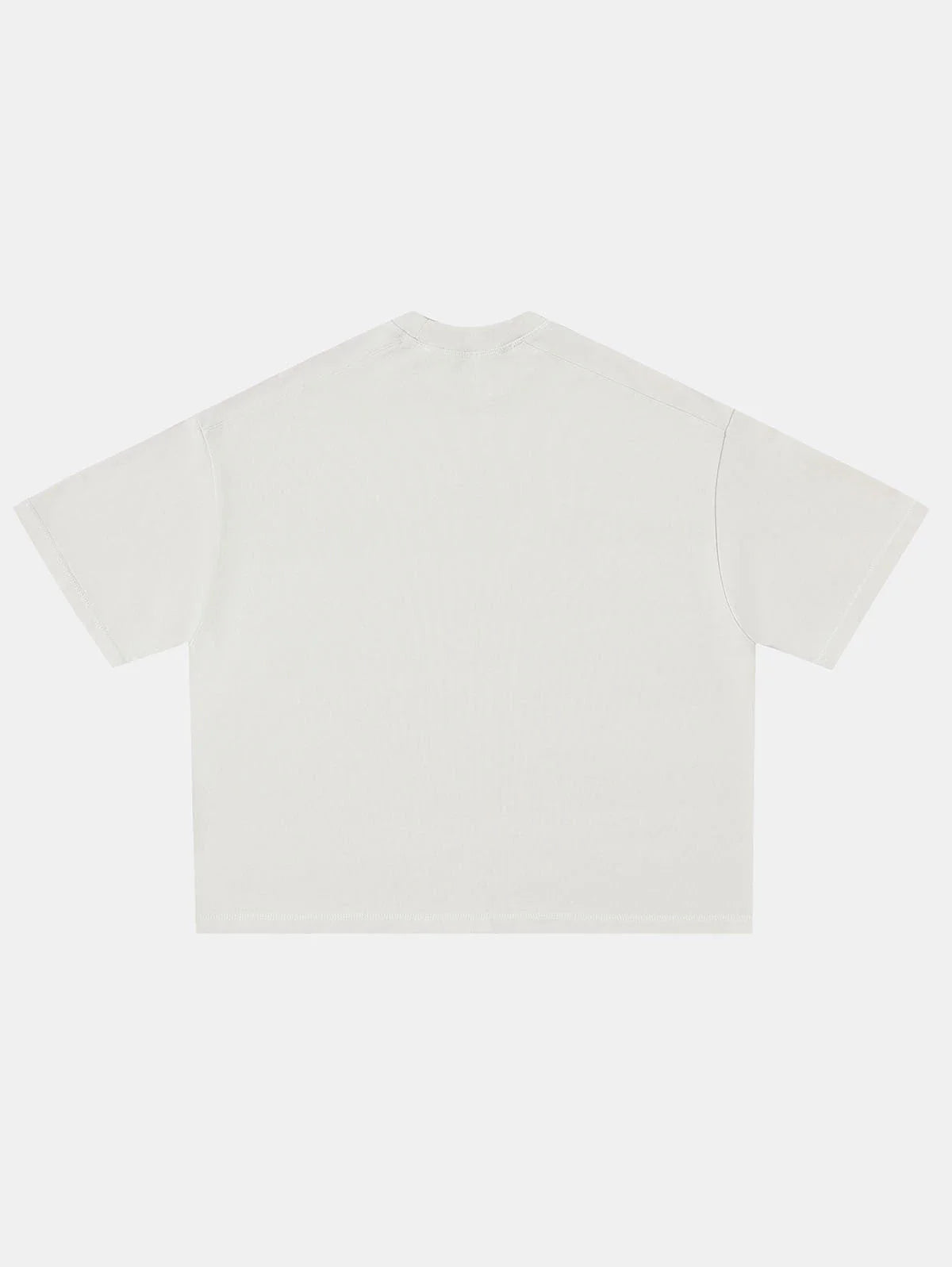 400 GSM BOXY CROPPED FIT 'OFF WHITE' T-SHIRT