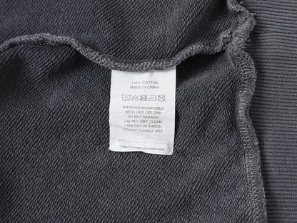 450 GSM CROPPED FIT 'WASHED GRAY' HOODIE