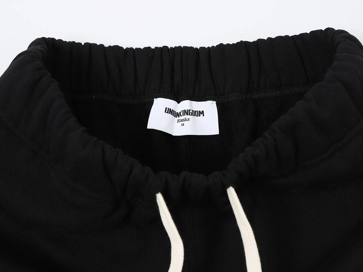 420 GSM STRAIGHT 'BLACK' SWEATPANTS