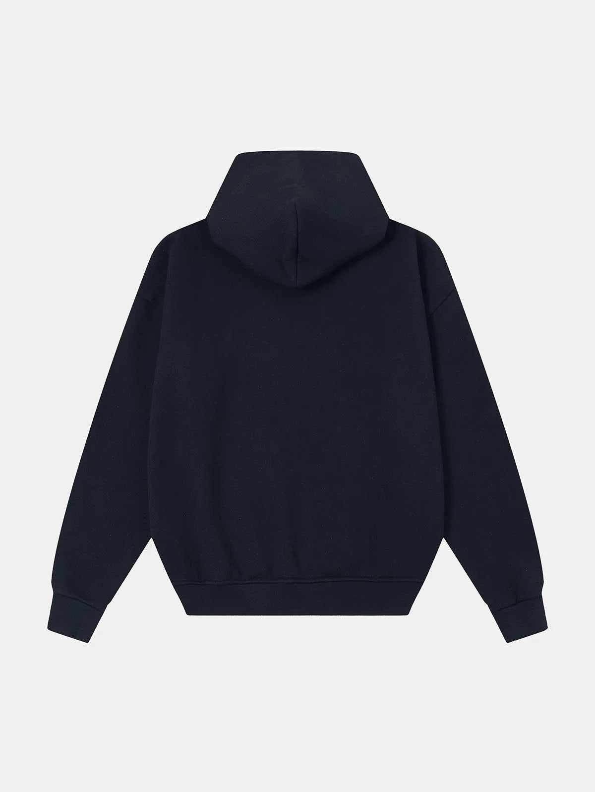 520 GSM BOXY CROPPED FIT 'NAVY BLUE' ZIP-UP HOODIE