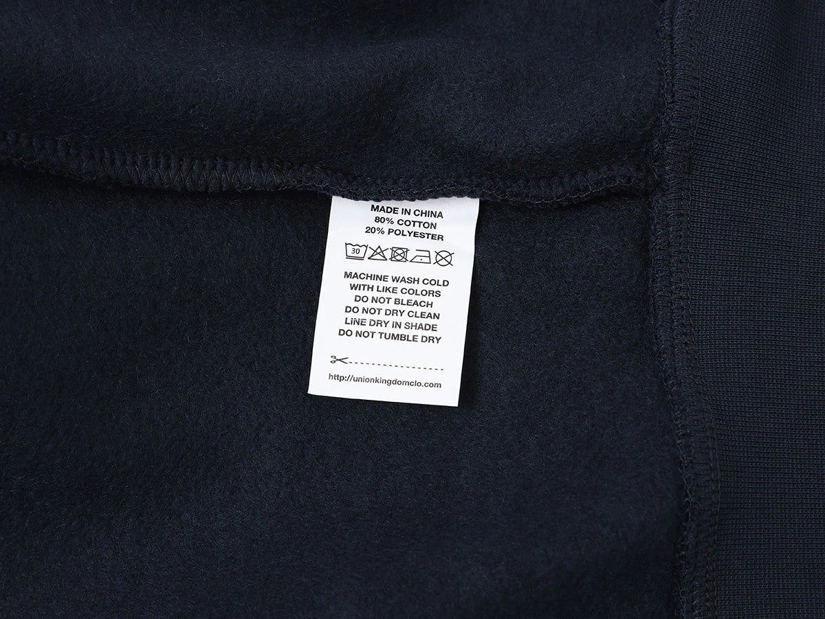 520 GSM BOXY CROPPED FIT 'NAVY BLUE' ZIP-UP HOODIE