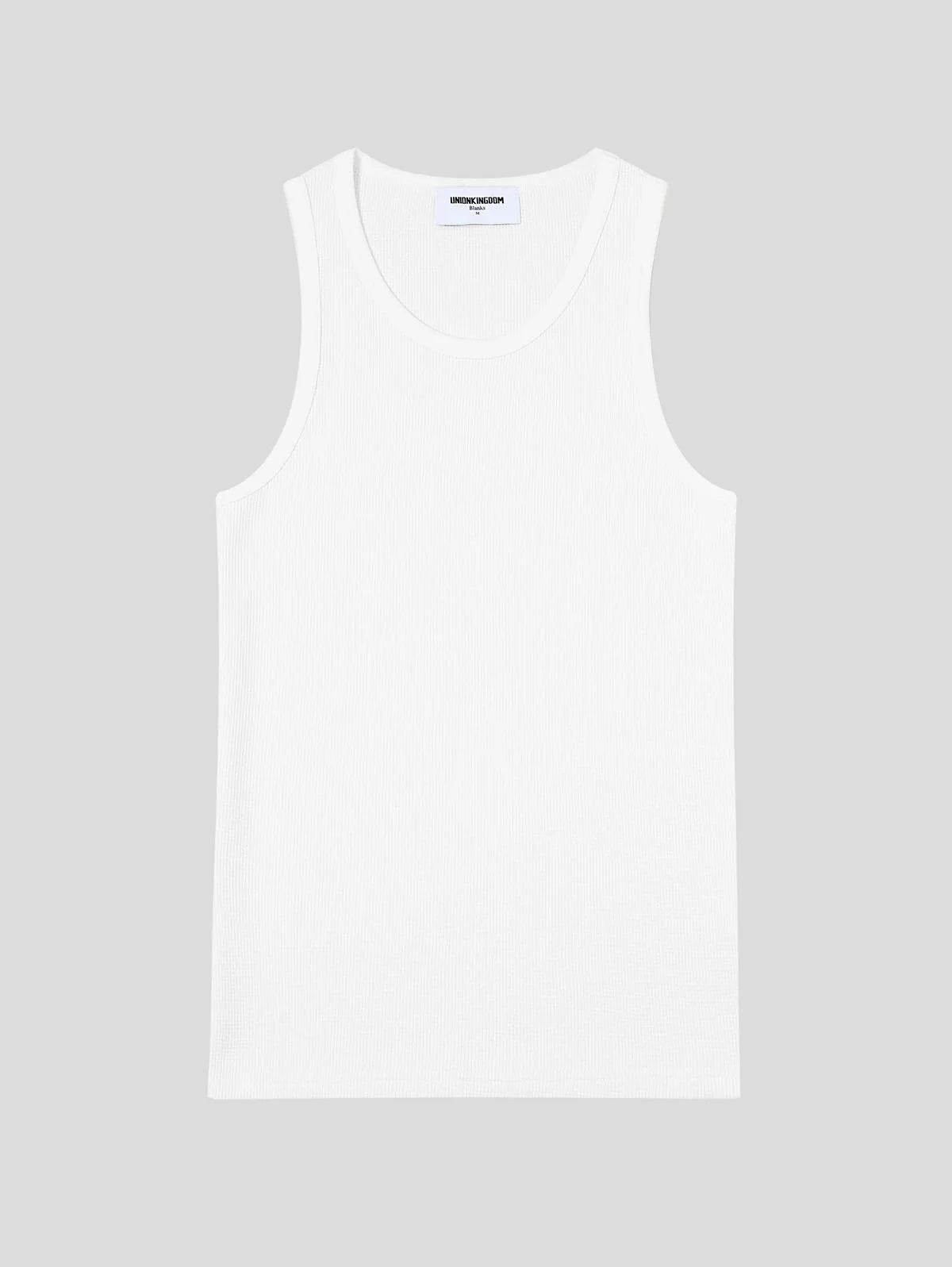 380 GSM WAFFLE WEAVE 'WHITE' TANK