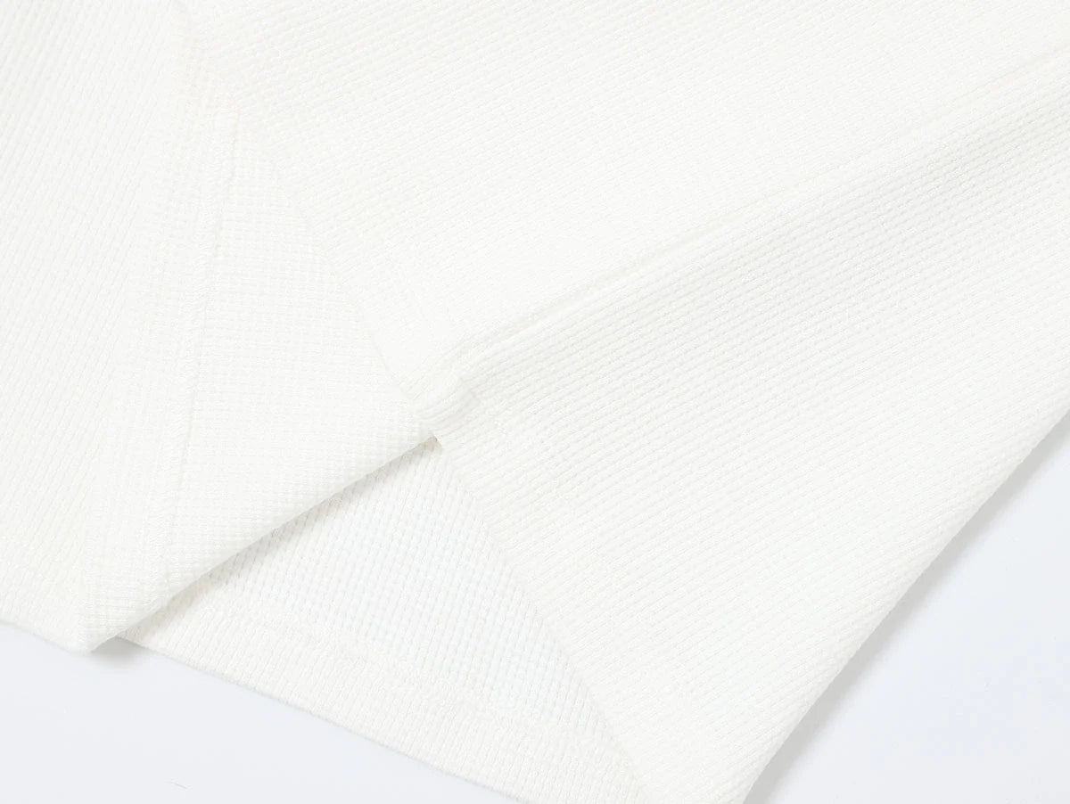 380 GSM WAFFLE WEAVE 'WHITE' TANK