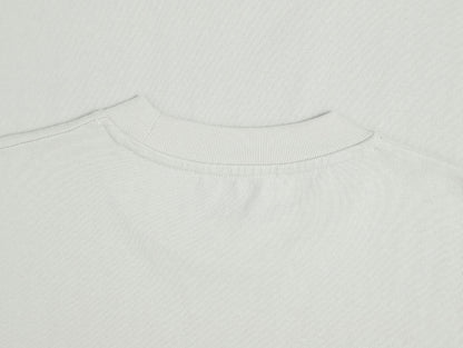 320 GSM BOXY CROPPED 'WASHED OFF WHITE' T-SHIRT
