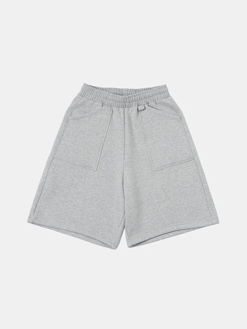 520 GSM COZEY BAGGY 'FLOWER GRAY' SHORTS