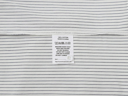 BOXY CROPPED 'WHITE' STRIPED LONG-SLEEVE SHIRT