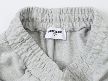 420 GSM MID-LENGTH LOOSE FIT 'FLOWER GRAY' SHORTS