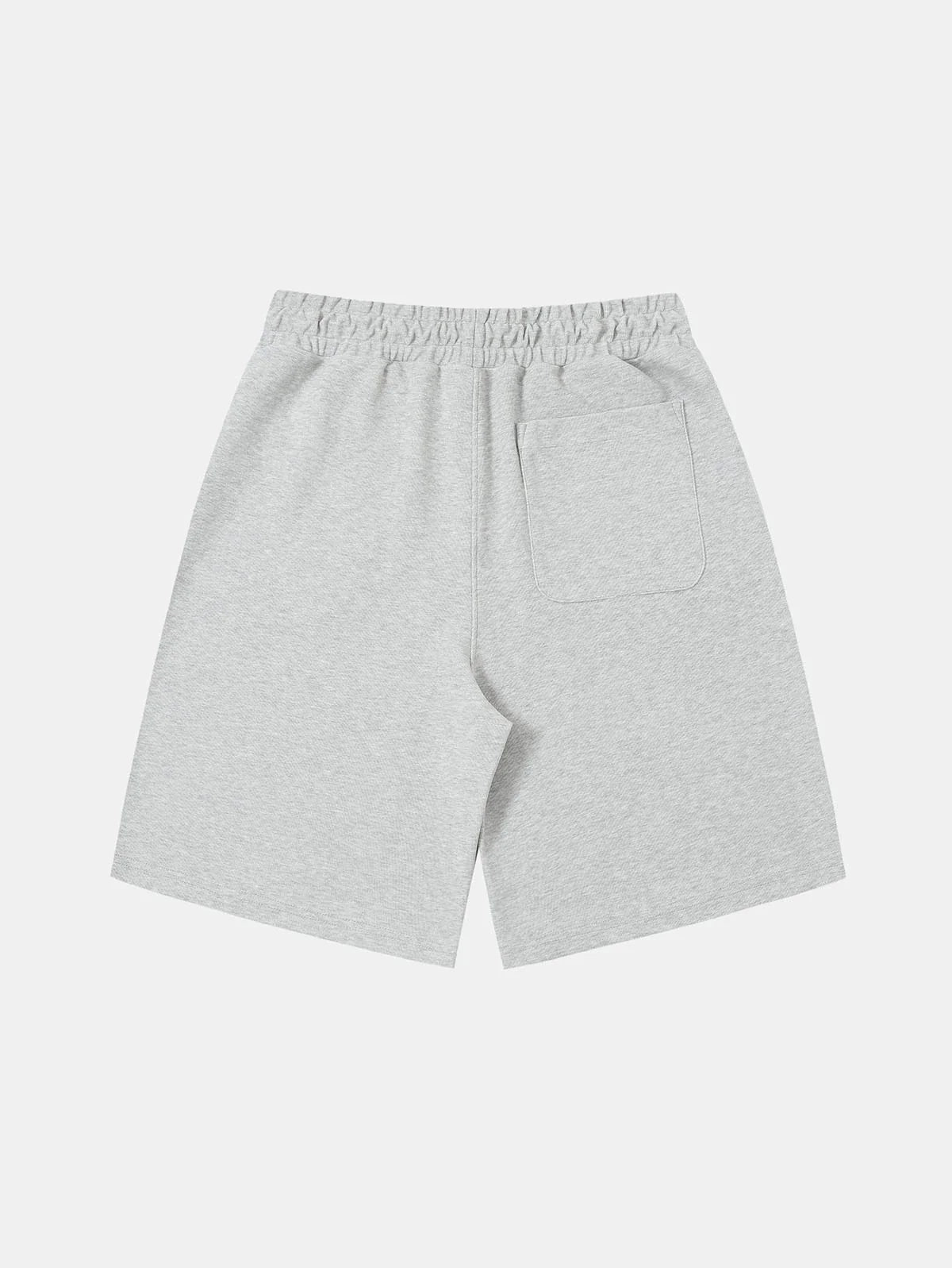 420 GSM MID-LENGTH LOOSE FIT 'FLOWER GRAY' SHORTS