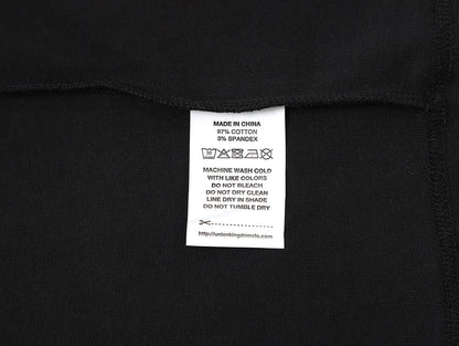 250 GSM SLIM FIT 'BLACK' T-SHIRT