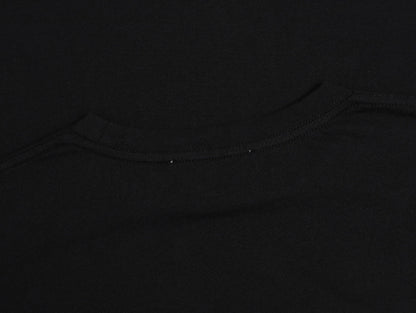 150 GSM RELAXED BOXY FIT 'BLACK' T-SHIRT