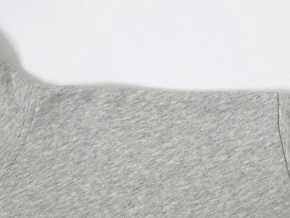 360 GSM 100% COTTON BOXY CROPPED FIT 'FLOWER GRAY' HOODIE