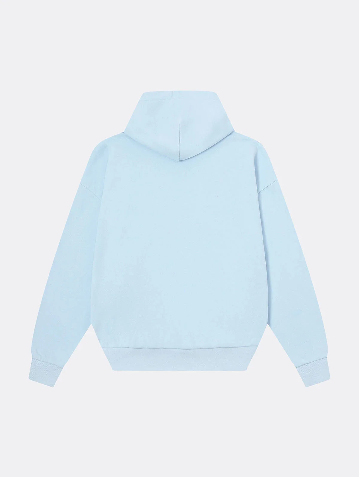 360 GSM 100% COTTON BOXY CROPPED FIT 'PURE BLUE' HOODIE