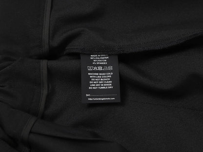 LOOSE FIT PLEATED 'BLACK' SHORTS
