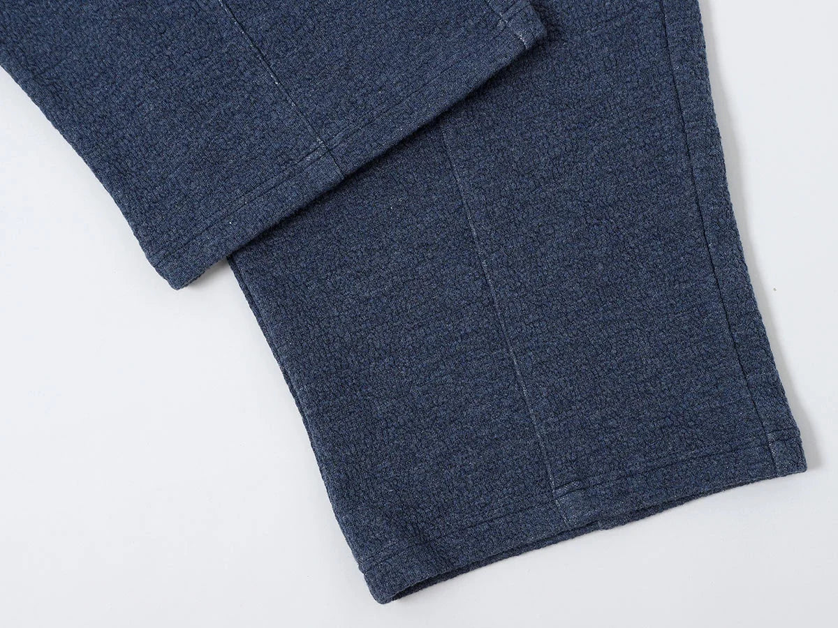 380 GSM COZY BAGGY BUBBLE 'DENIM BLUE' STRAIGHT PANTS