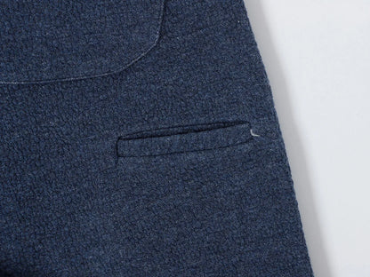 380 GSM COZY BAGGY BUBBLE 'DENIM BLUE' STRAIGHT PANTS
