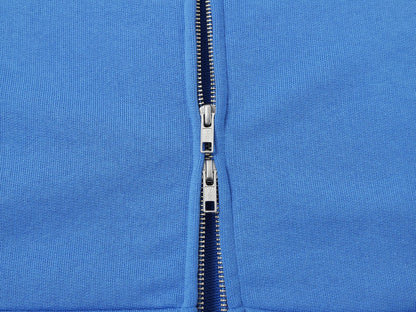 480 GSM TERRY BOX 'BRIGHT BLUE' ZIP-UP HOODIE