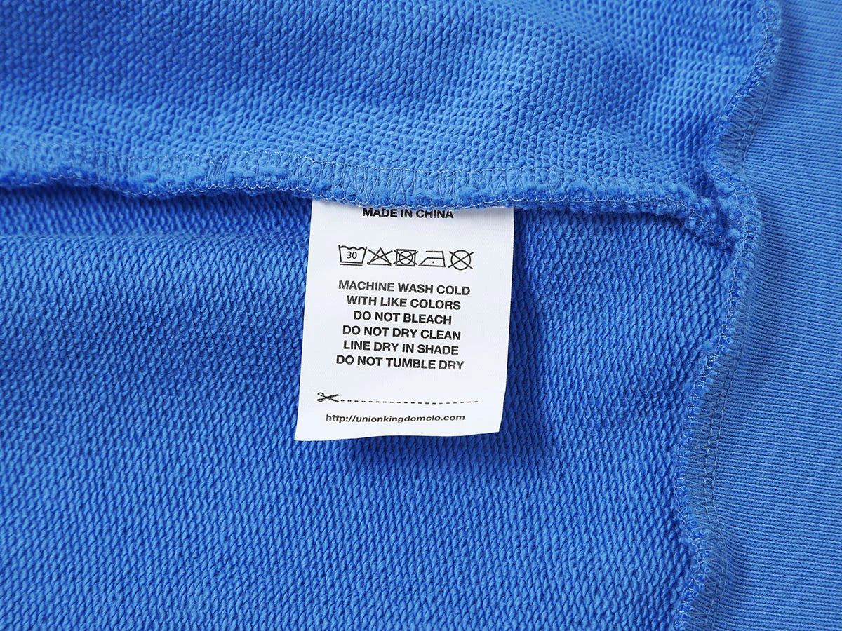 480 GSM TERRY BOX 'BRIGHT BLUE' ZIP-UP HOODIE