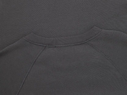 380 GSM WAFFLE WEAVE 'GRAY' LONG SLEEVE