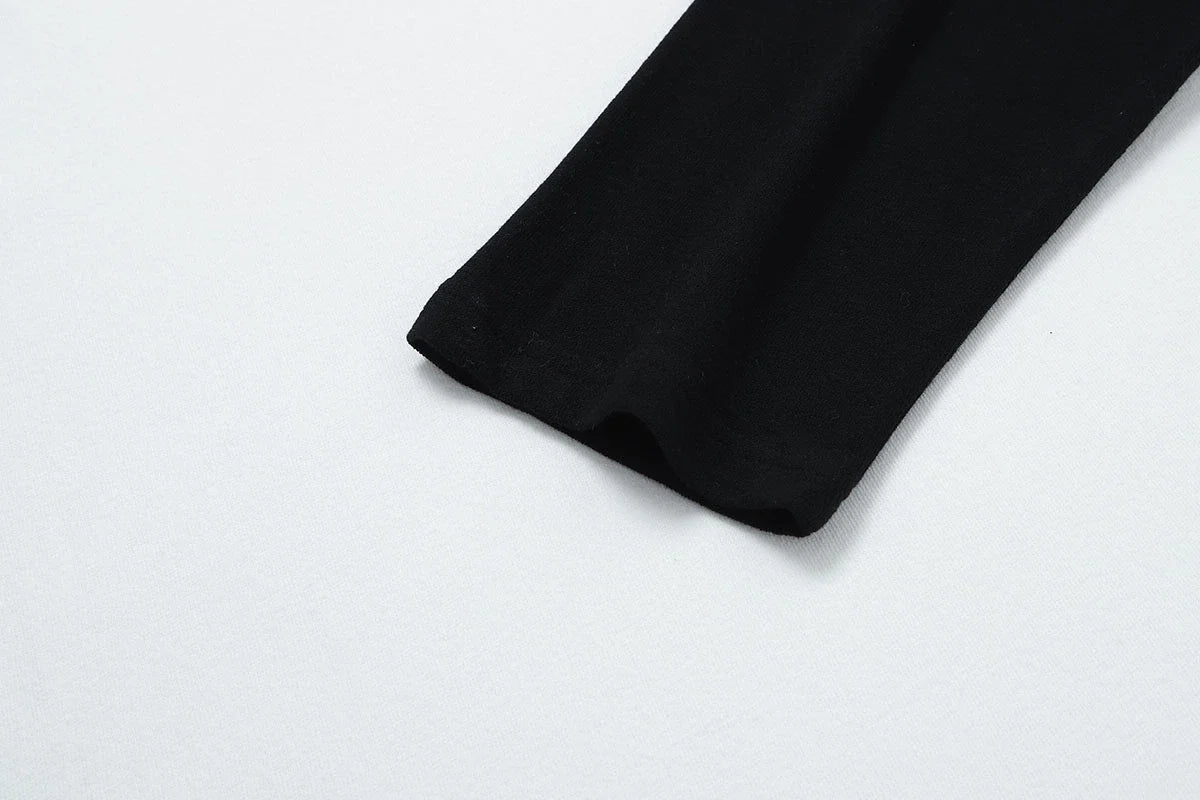 250 GSM TERRY TEXTURE RALAN SOFT 'BLACK' LONG SLEEVE