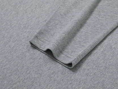 210 GSM ULTRA SOFT 'FLOWER GRAY' LONG SLEEVE