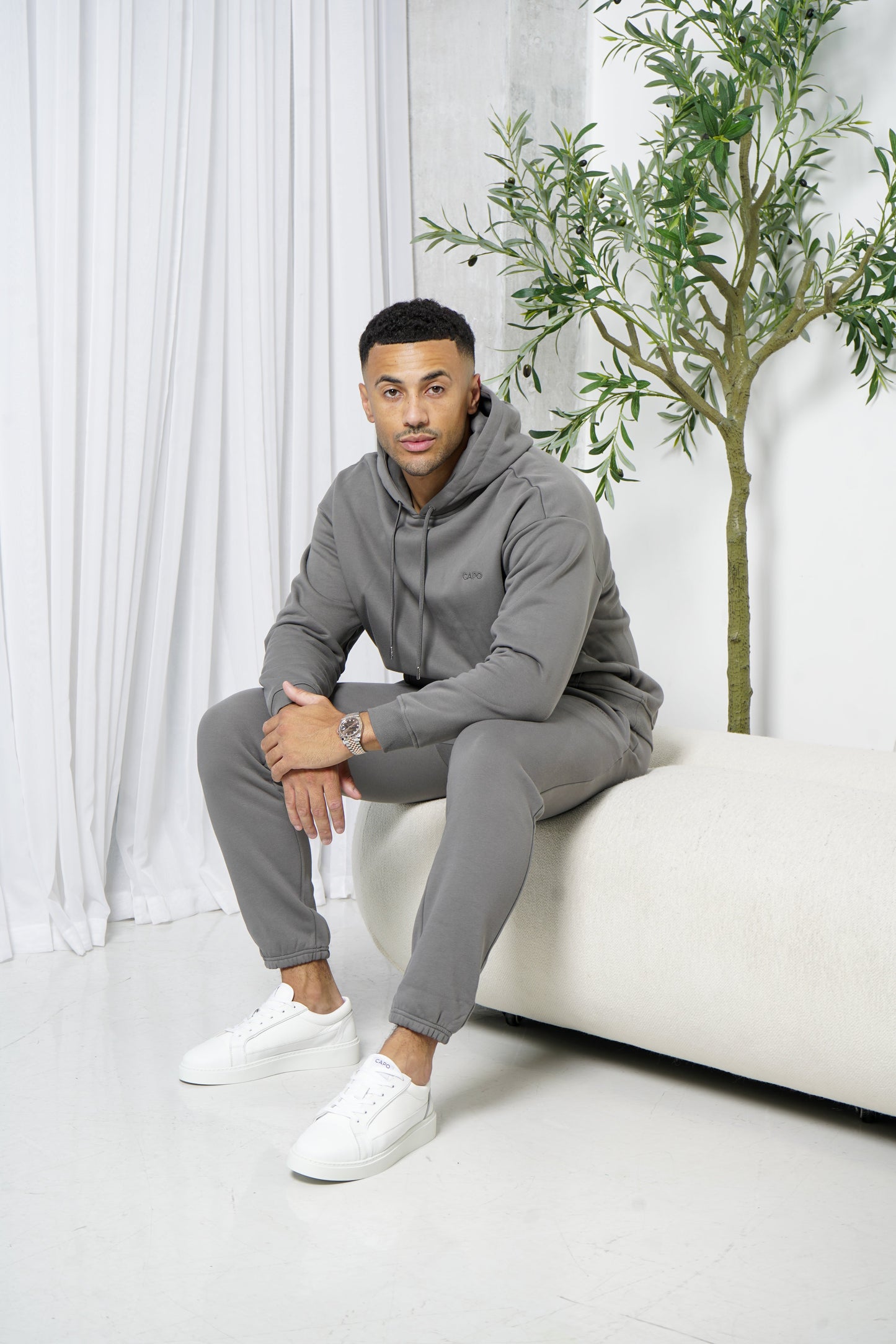 Capo Tracksuit Overhead Hoodie - Charcoal