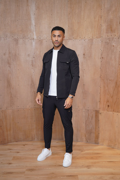 Capo Utility Regular Cargo Pants - Black