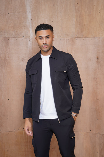 Capo Utility Overshirt - Black